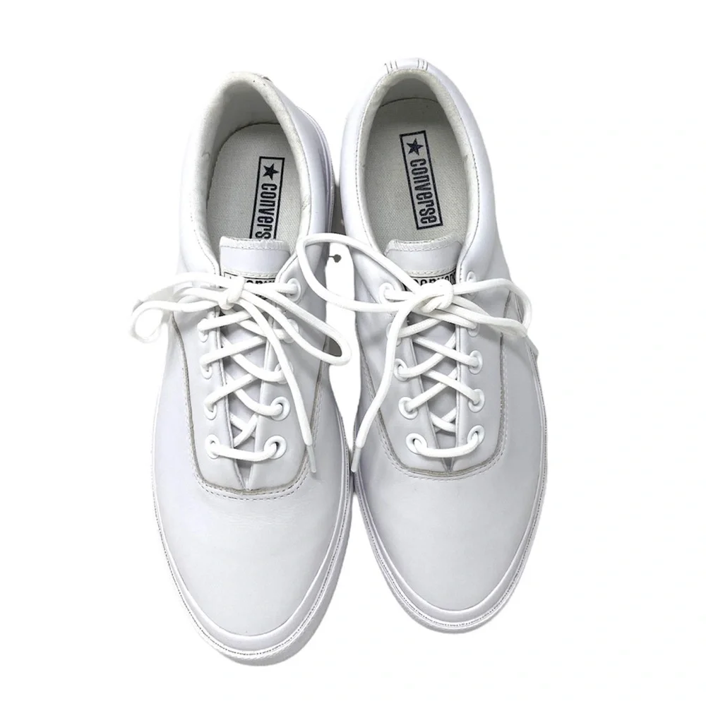 Converse SkidGrip Shoes Men's CVO OX White Leather Casual Size Sneakers 168913C - Picture 5 of 10